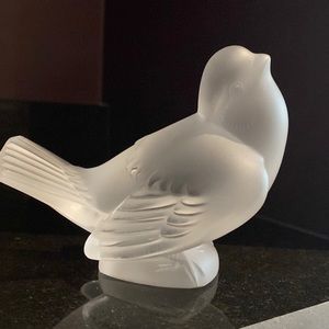 Lalique, Signed Crystal Sparrow.